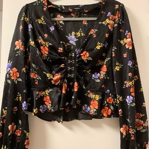 Corset flower blouse